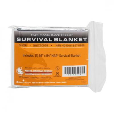 Blanket, Emergency Survival – 56” x 84” Silver